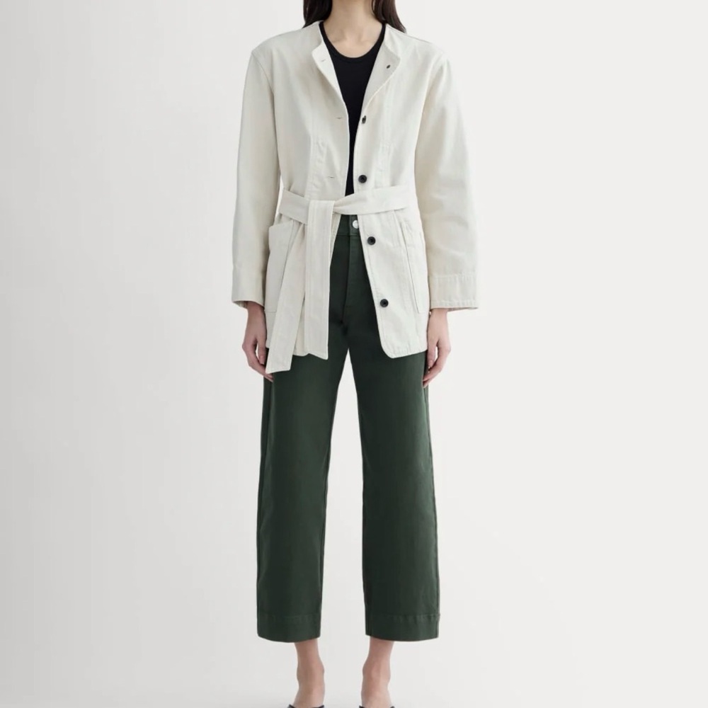 Everlane Utility Straight leg pant Dark Forest Size 10